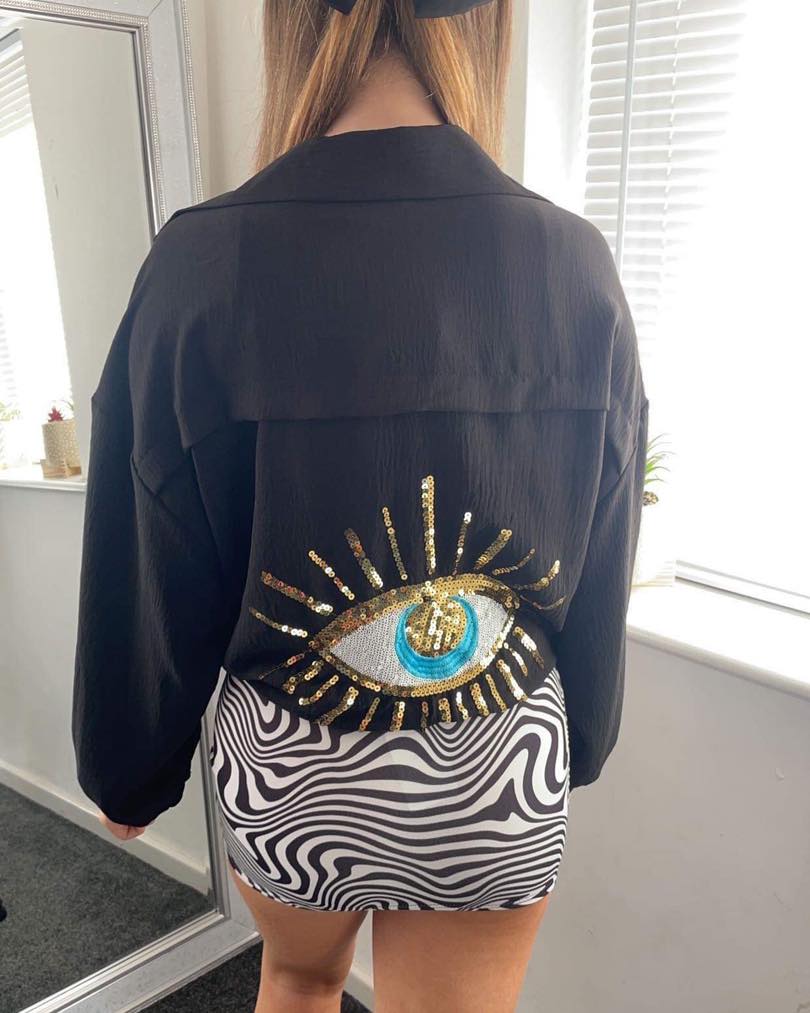 Cleo Eye embellished blouse Onesize