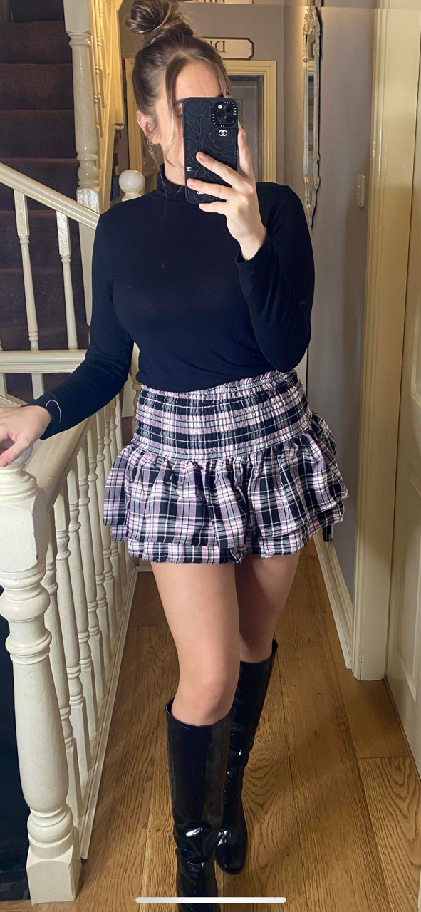 Roisin RaRa checked skirt