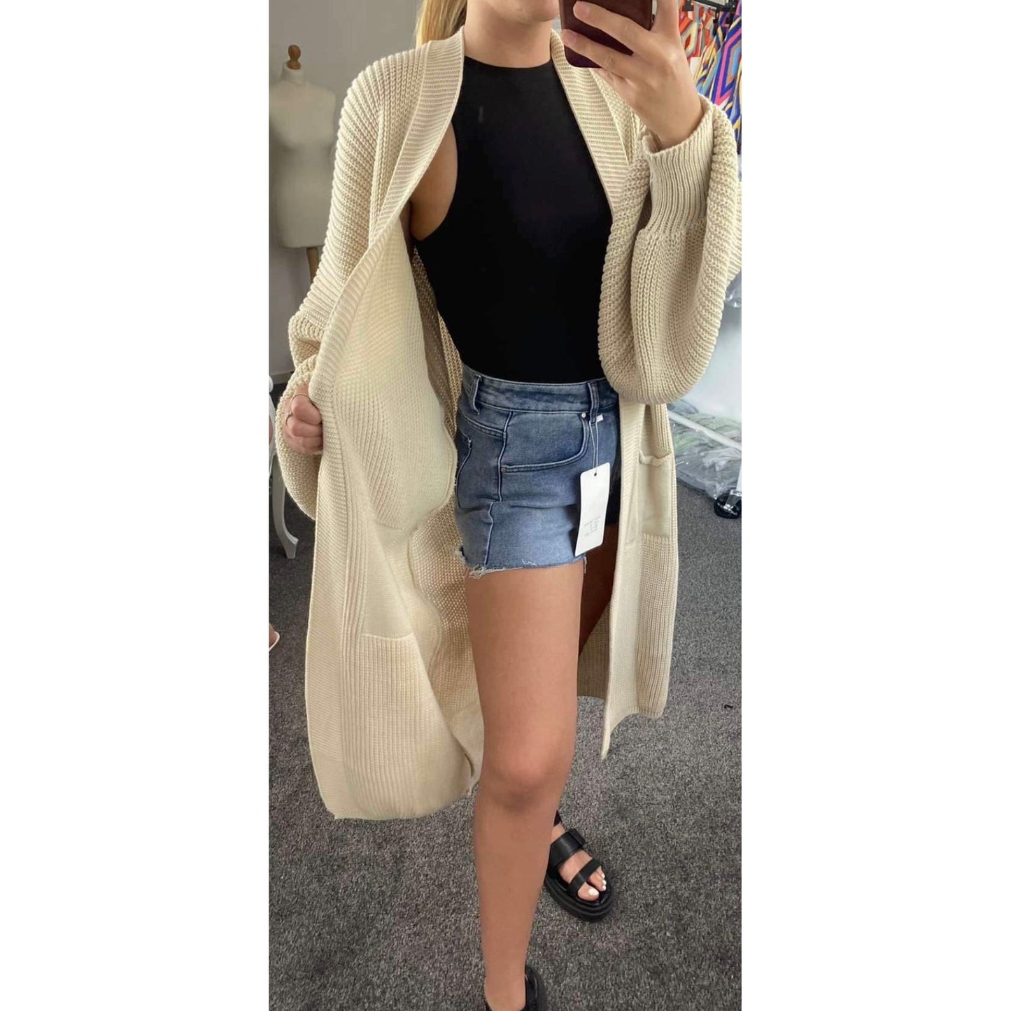 Charli Cosy Long length Cardigan