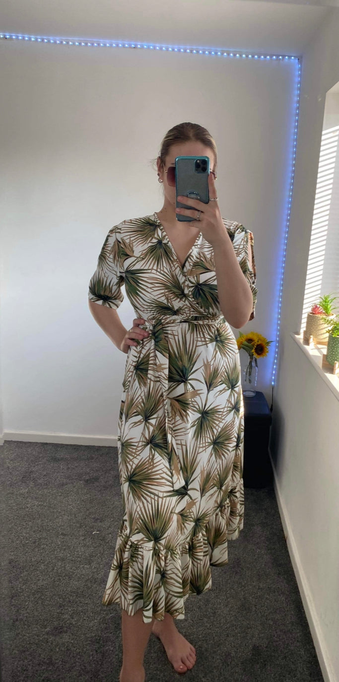 Dakota Cold shoulder dress printed