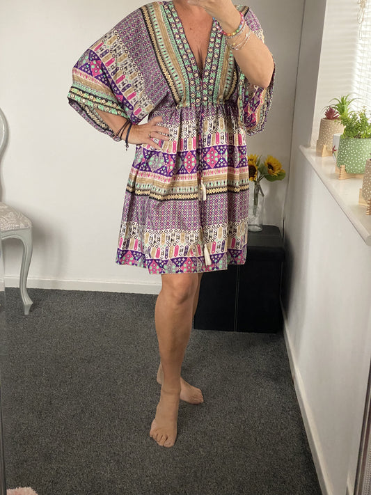 Dara Moroccan tunic dress one size