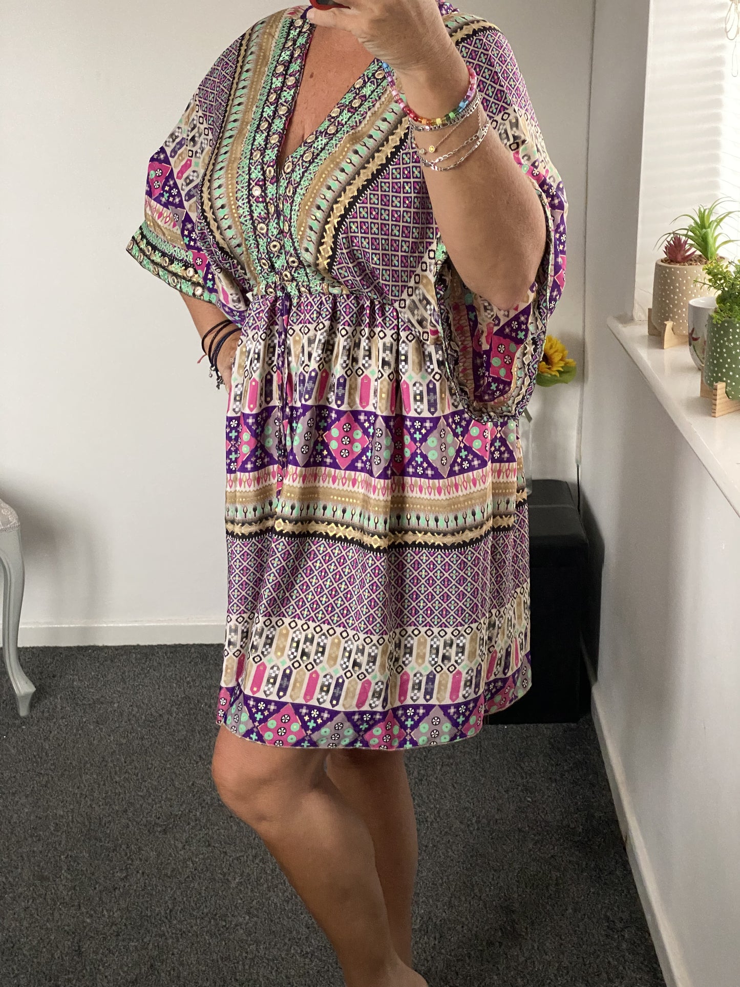 Dara Moroccan tunic dress one size