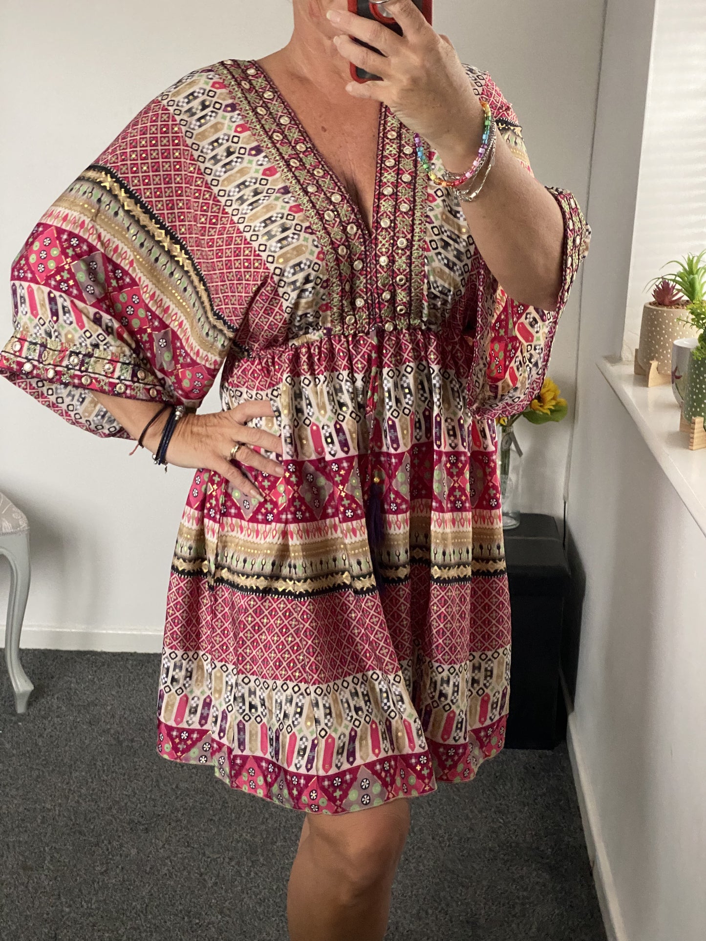 Dara Moroccan tunic dress one size